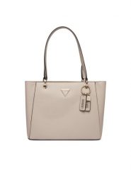 Guess Torebka Noelle II HWZG96 72250 Beżowy. Brązowe shopper bag Guess, z aplikacjami, ze skóry, bez dodatków. Za 679.99 zł.