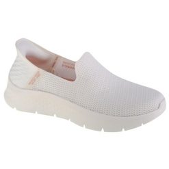Buty sportowe Sneakersy damskie, Skechers Go Walk Flex - Relish Slip-ins. Białe obuwie sportowe casual damskie Skechers, trekkingowe. Za 299.99 zł.