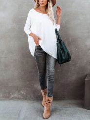 LA Angels Bluzka w kolorze białym rozmiar: L. Białe bluzki damskie LA Angels, l, bez wzorów, bez kołnierzyka, bez ramiączek. Za 126.99 zł.