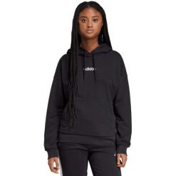 Bluza damska adidas Essentials Linear French Terry Hoodie. Czarne bluzy damskie Adidas, xs, bez wzorów, z bawełny. Za 195.99 zł.