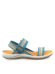 Keen Sandały Elle Backstrap 1027334 Niebieski. Niebieskie sandały dziewczęce Keen, z materiału, bez obcasa, bez zapięcia. Za 169.99 zł.