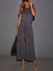 LA Angels Kombinezon w kolorze antracytowym rozmiar: L. Czarne kombinezony damskie LA Angels, l, bez wzorów, bez kołnierzyka, bez ramiączek. Za 195.99 zł.