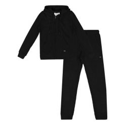 Bluza z kaptur na co dzień na siłownię. Czarne bluzy damskie LEONE 1947 APPAREL, bez wzorów, z bawełny, bez kaptura. W wyprzedaży za 134.57 zł.