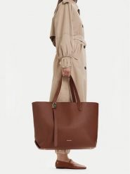 GINO ROSSI Torebka CEO-MAYA-KY176 Brązowy. Brązowe shopper bag Gino Rossi, bez wzorów, ze skóry, bez dodatków. Za 329.99 zł.