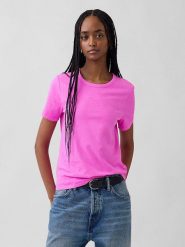 GAP Koszulka w kolorze różowym rozmiar: XL. Różowe bluzki damskie GAP, xl, bez wzorów, z bawełny, bez kołnierzyka, bez ramiączek. Za 62.03 zł.