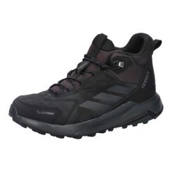 Buty trekkingowe adidas Terrex Anylander Skórzane Wodoodporne. Czarne obuwie trekkingowe damskie Adidas, z materiału, za kostkę, bez zapięcia. Za 543.85 zł.