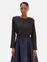 Rinascimento Bluzka CFC0126404003 Czarny Regular Fit. Czarne bluzki damskie Rinascimento, m, bez wzorów, z syntetyku, bez kołnierzyka, bez ramiączek. Za 189.99 zł.