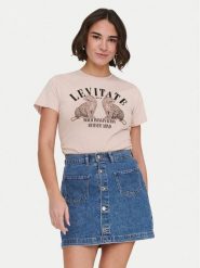 ONLY T-Shirt Lucy 15346760 Różowy Regular Fit. Czerwone t-shirty damskie Only, m, bez wzorów, z bawełny, bez kołnierzyka. Za 84.99 zł.