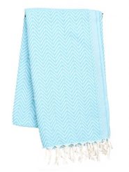 Samimi Chusta hammam "Damla" w kolorze turkusowym - 180 x 100 cm rozmiar: onesize. Niebieskie chusty damskie Samimi, bez wzorów, z bawełny. Za 52.99 zł.