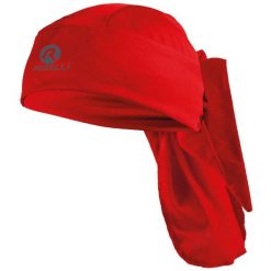 Chusta kolarska unisex Rogelli Bandana. Czerwone chusty damskie Rogelli, bez wzorów. W wyprzedaży za 21.00 zł.