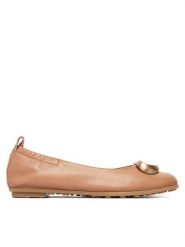Hispanitas Baleriny HV263931 C005 Beżowy. Brązowe balerinki damskie Hispanitas, bez wzorów, ze skóry. Za 479.99 zł.