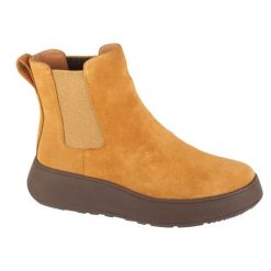 Buty FitFlop F-Mode GR7-A77 brązowe. Brązowe botki damskie z gumy, za kostkę, bez obcasa, bez zapięcia. Za 696.28 zł.