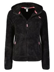 Geographical Norway Kurtka polarowa "Upalood" w kolorze czarnym rozmiar: XXL. Czarne kurtki damskie Geographical Norway, xxl, bez wzorów, z polaru, bez kaptura. Za 109.52 zł.