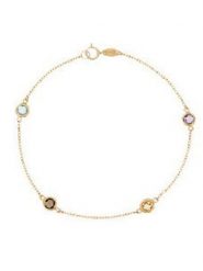 OR ÉCLAT Złota bransoletka "Petites Pépites" z cyrkoniami rozmiar: onesize. Żółte bransoletki damskie Or Éclat, złote. Za 978.99 zł.