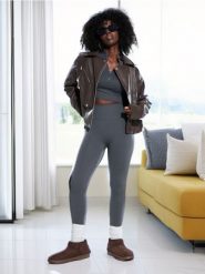 Legginsy - szary. Szare legginsy damskie Sinsay, l, bez wzorów. W wyprzedaży za 29.99 zł.