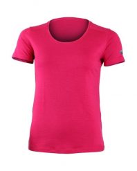 Skarpety merino WKS. Czerwone skarpetki damskie LASTING, bez wzorów, z dzianiny. Za 425.75 zł.