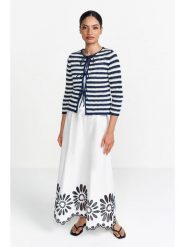 Rich & Royal Kardigan w kolorze biało-granatowym rozmiar: S. Niebieskie kardigany damskie Rich & Royal, s, bez wzorów. Za 227.85 zł.