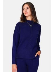 William de Faye Sweter w kolorze granatowym rozmiar: 36. Niebieskie swetry klasyczne damskie William de Faye, z kaszmiru, bez kołnierzyka. Za 131.43 zł.