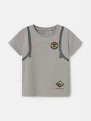 NAME IT T-Shirt 13232049 Szary Regular Fit. Szare t-shirty i koszulki chłopięce Name it, bez wzorów, z bawełny, bez kołnierzyka, bez ramiączek. Za 39.99 zł.