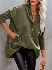 Milan Kiss Bluza w kolorze khaki rozmiar: M. Brązowe bluzy damskie Milan Kiss, m, bez wzorów, z kapturem. Za 152.99 zł.