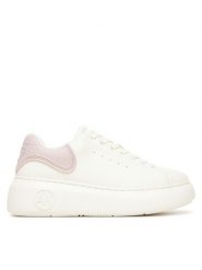 Armani Exchange Sneakersy XW002149 AF19528 MZ278 Biały. Białe obuwie sportowe damskie Armani Exchange, ze skóry, bez zapięcia. Za 829.99 zł.