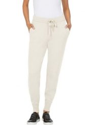 Heine Spodnie dresowe w kolorze kremowym rozmiar: 40. Brązowe spodnie dresowe damskie Heine, bez wzorów, z dresówki. Za 61.02 zł.