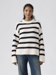 Levi's Sweter "Candide" w kolorze biało-czarnym rozmiar: M. Białe swetry klasyczne damskie Levi's, m, bez kołnierzyka. Za 165.55 zł.