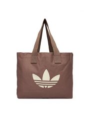 Adidas Torebka JZ4287 Brązowy. Brązowe shopper bag Adidas, bez wzorów, z materiału, bez dodatków. Za 109.99 zł.