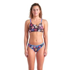 Strój Kąpielowy Damski Arena Donuts Bikini Bandeau. Fioletowe bikini Arena, bez wzorów. Za 259.99 zł.