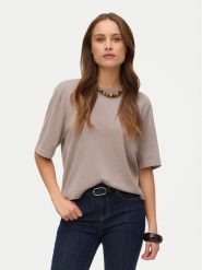 Vero Moda Sweter Silje 10320460 Szary Oversize. Szare swetry klasyczne damskie Vero Moda, m, z wiskozy, bez kołnierzyka. Za 119.99 zł.