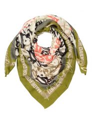 Camel Active Szal w kolorze oliwkowo-jasnoróżowo-kremowym rozmiar: onesize. Brązowe szaliki damskie Camel Active, bez wzorów, z bawełny. Za 118.56 zł.