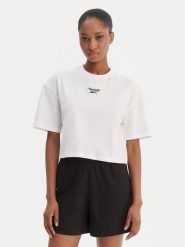 Reebok T-Shirt Klara RK25503CCW Biały Relaxed Fit. Białe t-shirty damskie Reebok, xs, bez wzorów, z bawełny, bez kołnierzyka. Za 69.99 zł.