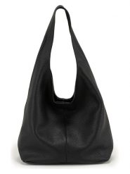 Anna Morellini Skórzany shopper bag "Tarquinia" w kolorze czarnym - 32 x 32 x 16 cm rozmiar: onesize. Czarne shopper bag Anna Morellini, bez wzorów, z materiału, na ramię, bez dodatków. Za 292.95 zł.