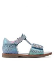 Lasocki Kids Sandały CI12-HAPPY-03 Niebieski. Niebieskie sandały dziewczęce Lasocki Kids, ze skóry, bez obcasa, bez zapięcia. Za 139.99 zł.