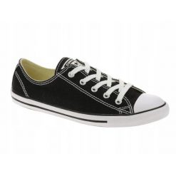 Buty na co dzień damskie CONVERSE trampki. Czarne trampki damskie Converse, bez wzorów, bez zapięcia. Za 279.00 zł.