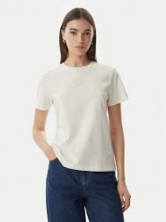 Calvin Klein Jeans T-Shirt SS 20s LV044G200G Kremowy Regular Fit. Białe t-shirty damskie Calvin Klein Jeans, s, bez wzorów, z bawełny, bez kołnierzyka. Za 209.99 zł.