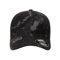 Czapka Veil Camo. Brązowe czapki damskie FLEXFIT, bez wzorów. Za 84.99 zł.