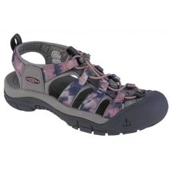 Sandały Keen Newport H2 W 1027355 szare. Szare sandały damskie bez wzorów, z gumy, bez obcasa, bez zapięcia. Za 609.95 zł.