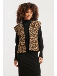 Smashed Lemon Kamizelka w kolorze jasnobrązowym rozmiar: S. Brązowe kamizelki damskie Smashed Lemon, s, bez wzorów, bez kaptura. Za 143.99 zł.