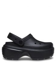 Crocs Klapki Stomp Clog 209347 Czarny. Czarne klapki damskie Crocs, bez wzorów, z tworzywa sztucznego, bez obcasa, bez zapięcia. Za 219.99 zł.