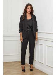 L'armoire de Suzette Spodnie w kolorze czarnym rozmiar: 38/40. Czarne spodnie materiałowe damskie L'armoire de Suzette, bez wzorów, z materiału. Za 135.17 zł.