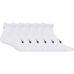 Skarpetki Asics Quarter (x6). Białe skarpetki damskie Asics, bez wzorów. Za 138.50 zł.