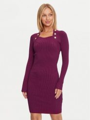 Marciano Guess Sukienka dzianinowa 4BGK01 5613Z Różowy Bodycon Fit. Czerwone sukienki damskie Marciano Guess, z aplikacjami, z dzianiny, bez ramiączek. Za 429.99 zł.