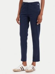 Beverly Hills Polo Club Chinosy P-SS26W-T586585 Granatowy Slim Fit. Niebieskie spodnie materiałowe damskie Beverly Hills Polo Club, bez wzorów, z bawełny. Za 190.99 zł.
