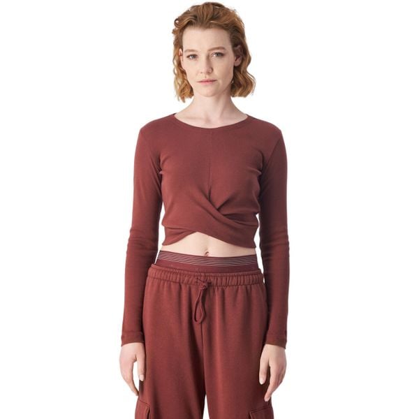 Koszulka damska Champion Crewneck Croptop. Brązowe koszulki damskie Champion, bez wzorów, bez kołnierzyka, bez ramiączek. Za 129.00 zł.