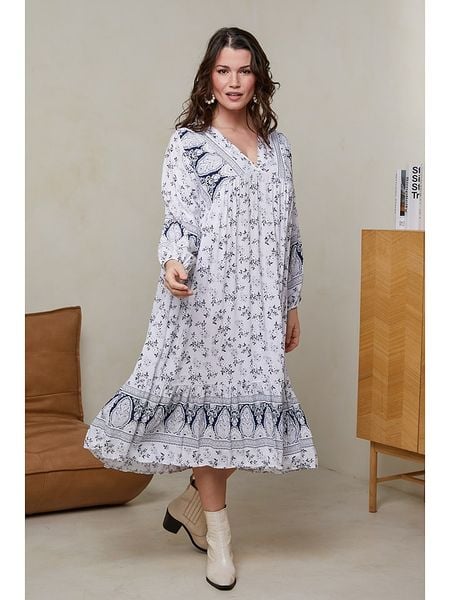 Curvy Lady Sukienka w kolorze białym rozmiar: 40/42. Białe sukienki damskie Curvy Lady, bez wzorów, z wiskozy, klasyczne, bez ramiączek. Za 70.41 zł.