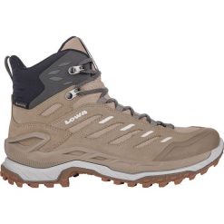 Buty trekkingowe damskie Lowa Innovo Mid Gtx. Brązowe obuwie trekkingowe damskie Lowa, z materiału, za kostkę, bez zapięcia. Za 991.30 zł.