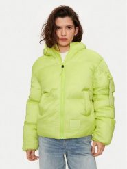 Alpha Industries Kurtka zimowa 148006 Zielony Regular Fit. Zielone kurtki damskie Alpha Industries, na zimę, s, bez wzorów, z syntetyku, bez kaptura. Za 559.99 zł.