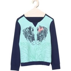 Bluza w kolorze granatowo-turkusowym. Niebieskie bluzy niemowlęce Lemon Fashion. W wyprzedaży za 34.95 zł.