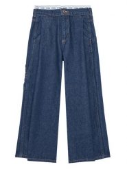 Guess Jeansy J5RA12 D45E0 Granatowy Regular Fit. Niebieskie jeansy dziewczęce Guess, z aplikacjami, z bawełny. Za 189.99 zł.